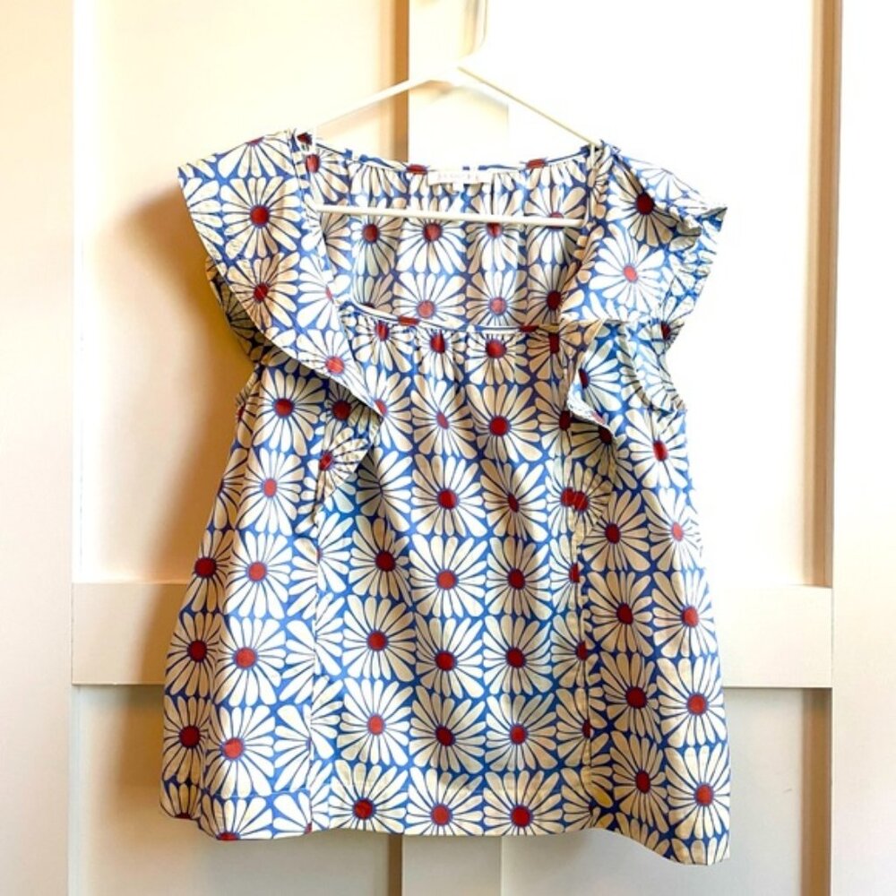 Olivaceous Daisy Top